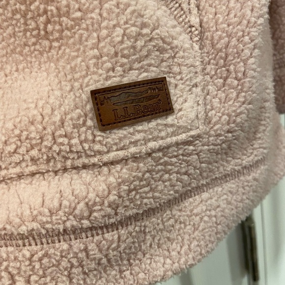 L.L. Bean Women’s Mock Neck Sherpa Pullover Fleece size M - Picture 3 of 9